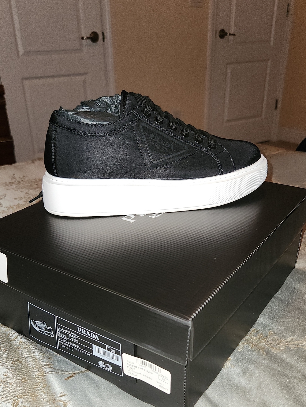 Prada Black Low-Top Sneakers